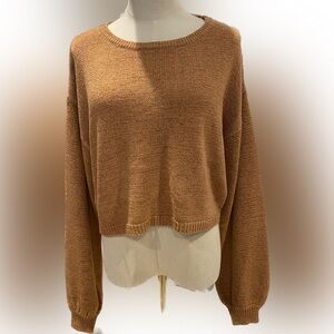 Beige Botany Cropped Sweater L